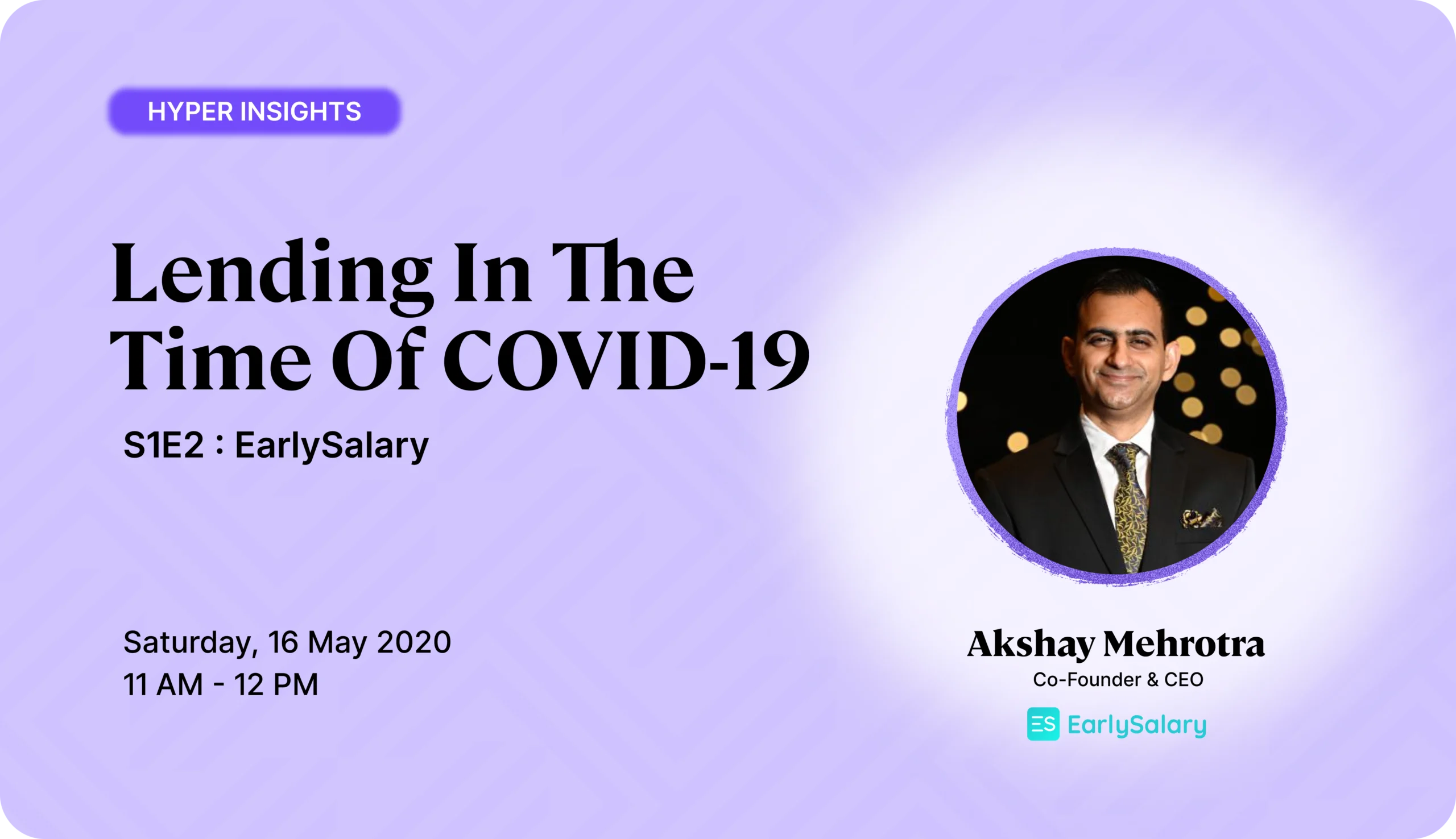 Lending in the time of COVID-19 with Akshay Mehrotra