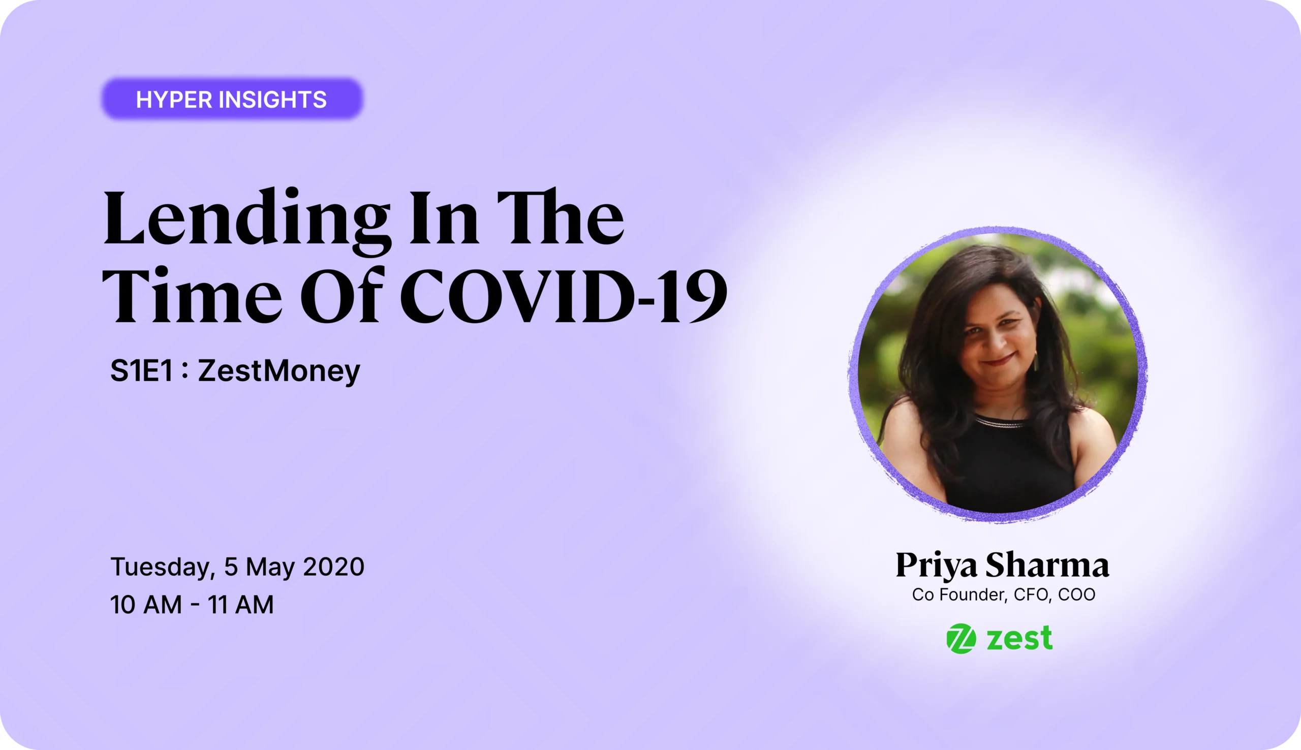 Lending in the time of COVID-19 with Priya Sharma