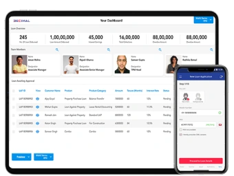 Decimal dashboard