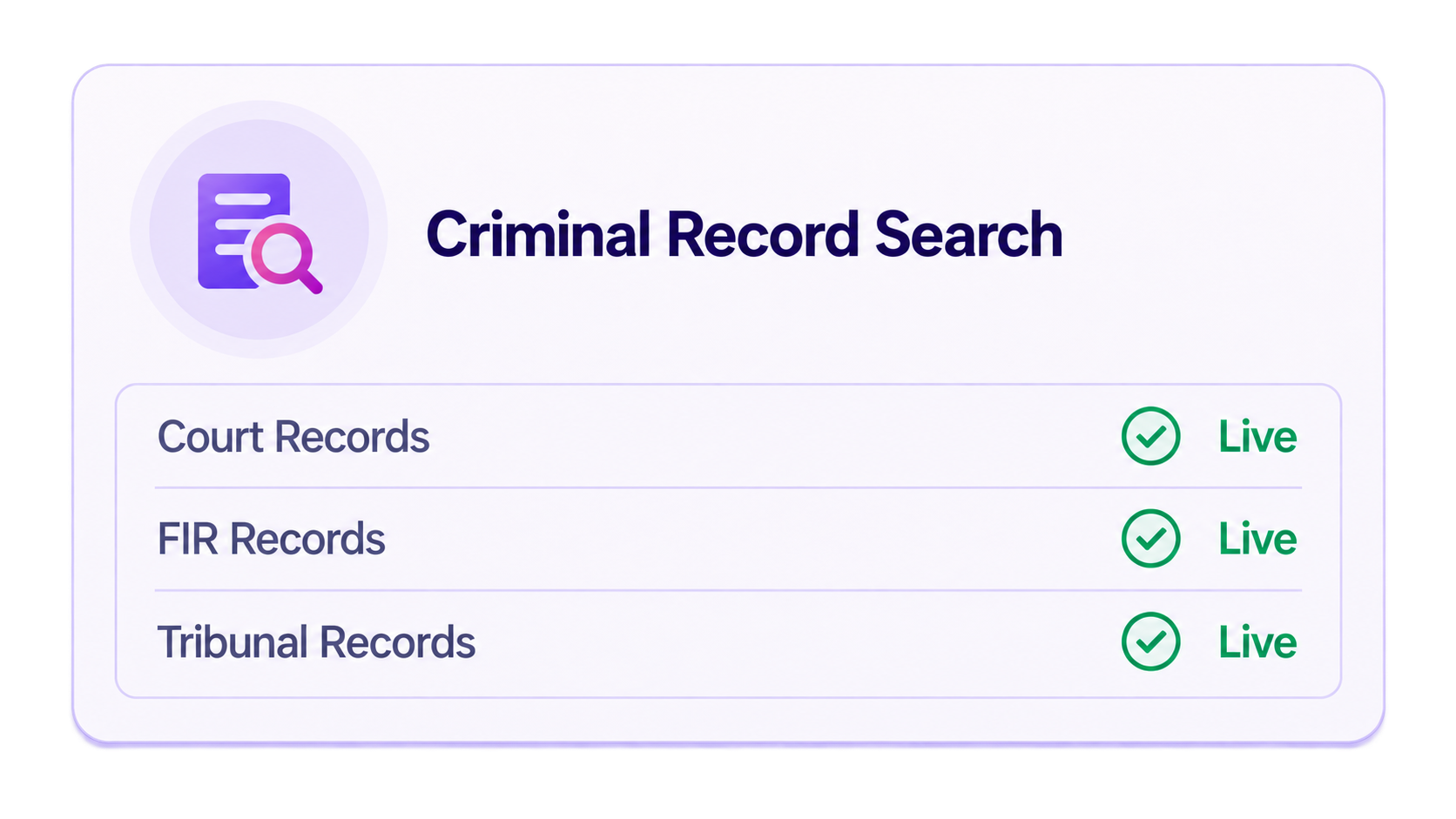 Criminal Record Search