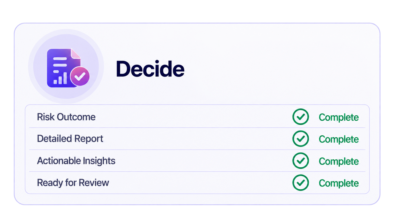 Decide